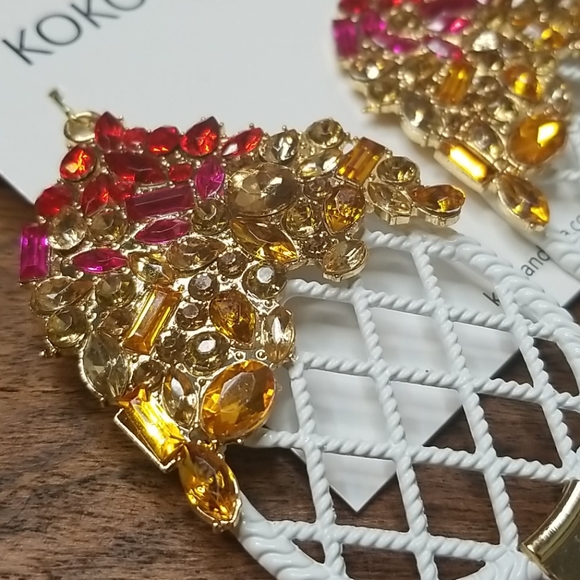 Rhinestone Ice Cream Drop Earrings - Picture 4 of 9